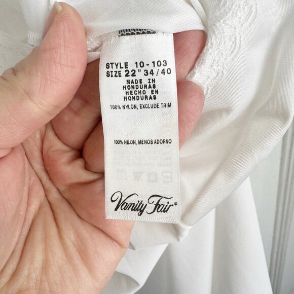 Vanity Fair Daywear Solutions Full Slip Style 10103 Sheer Lace Design Size 34 - Picture 10 of 16